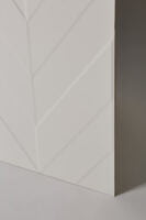 Płytka gresowa, włoska, matowa, rektyfikowana, ścienna, rozmiar 40x80cm, łazienkowa - MARCA CORONA 4D chevron white