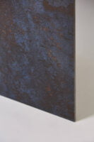 Płytka włoska, gresowa, rektyfikowana, podłoga, ściana, matowa, imitacja metalu, rozmiar 60x120cm - SERENISSIMA Costruire metallo nero 120