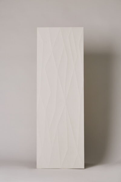 Płytka hiszpańska, gresowa, rektyfikowana, dekoracyjna, matowa, ścienna, rozmiar 40x120cm- Ape Click white net