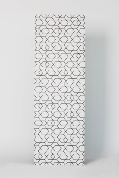 Płytka gresowa, dekoracyjna, matowa, ścienna, 40x120cm, imitacja tkaniny - Ape Cerámica, CLICK zeep white