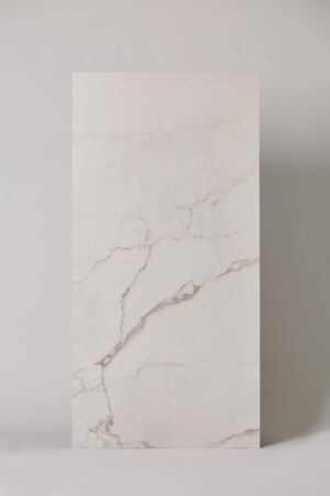 Płytka gresowa, hiszpańska, połysk, rektyfikowana, mrozoodporna, rozmiar 60x120cm, imitacja marmuru - CIFRE Statuario brillo 60×120