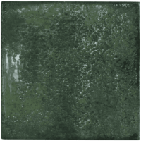Zielona płytka kwadratowa z połyskiem.