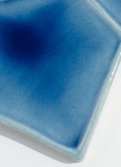 Niebieskie ręcznie robione plytki Acquario Due Papillon Lucida A32 13X20