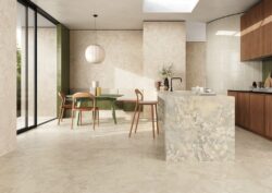 Płytki z efektem kamienia jasny beż kuchenne MARCA CORONA Arkigem Sabbia 60X120 K018