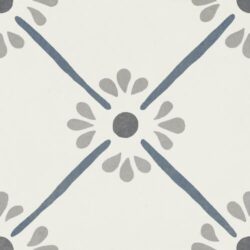 Harmony Provenza Blue Flower 22,3x22,3 - Kafelki z niebieskim motywem kwiatowym, twarz 1