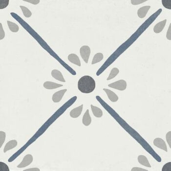 Harmony Provenza Blue Flower 22,3x22,3 - Kafelki z niebieskim motywem kwiatowym, twarz 2