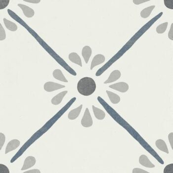 Harmony Provenza Blue Flower 22,3x22,3 - Kafelki z niebieskim motywem kwiatowym, twarz 5