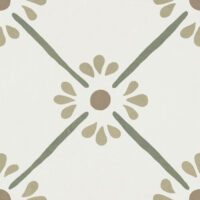 Harmony Provenza Green Flower 22,3x22,3 - kafelki zielony motyw kwiatowy twarz 1