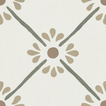 Harmony Provenza Green Flower 22,3x22,3 - kafelki zielony motyw kwiatowy twarz 3