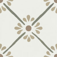 Harmony Provenza Green Flower 22,3x22,3 - kafelki zielony motyw kwiatowy twarz 4