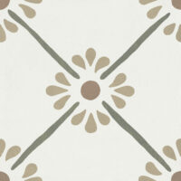 Harmony Provenza Green Flower 22,3x22,3 - kafelki zielony motyw kwiatowy twarz 5