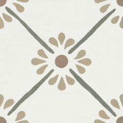 Harmony Provenza Green Flower 22,3x22,3 - kafelki zielony motyw kwiatowy twarz 5