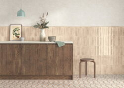 Kafelki ścienne, brązowe - Harmony Bari Brown 6x24,6