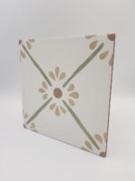 Harmony Provenza Green Flower 22,3x22,3 - Płytki ścienne z zielonym motywem kwiatowym