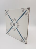 Płytki podłogowe ze wzorem, motyw kwiatowy - Harmony Provenza Blue Flower 22,3x22,3 cm