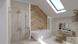 Łazienka szare płytki NOVABELL Deepstone Lunar Rettificato