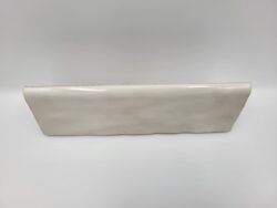 Biała listwa wykończeniowa do płytek - Harmony TRIM.RIAD WHITE 6,5×20 cm. Płytka wykończeniowa z zaokrągloną górna krawędzią.