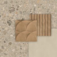 Moodboard płytki Marca Corona Arkistyle Shade Warm 60X60