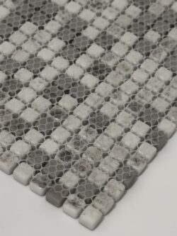 Absolut Keramika MAK 03 mozaika szklana szara siatka