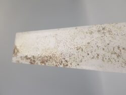 Kafelki białe, cegiełki z rdza, satyna - Natucer Cool White 5x30 cm