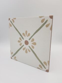 Harmony Provenza Green Flower 22,3x22,3 - Patchwork płytki ścienne