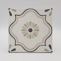 Płytki wzór marokański - Peronda Harmony TANGER SAND FLOWER 12,3×12,3