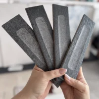 MARCA CORONA Fornace Formella Nero Fumo 6X24 J418 kafelki ceglane szare dekor 3D