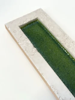 Płytka trójwymiarowa cegiełka zielona dekoracyjna Natucer SUNRISE-W GREEN 8x27