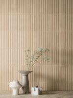 Płytki 3d cegiełki gresowe lamele ścienne beżowe Marca Corona Miniature Rima Mandorla 6X24 K052