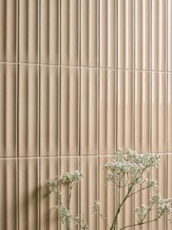 Płytki 3d lamele ścienne beżowe Marca Corona Miniature Rima Mandorla 6X24 K052