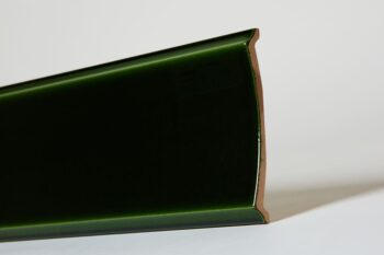 Płytki ozdobne, zielone - Peronda Harmony BOW GREEN 15x45cm. Hiszpańskie płytki dekoracyjne z błyszczącą powierzchnią na ścianę. Kafelki ozdobne wyglądające jak dachówki do kuchni, salonu, łazienki