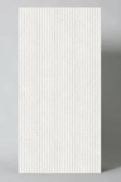 Płytki ryflowane, jasnoszare, ścienne - Museum Peronda PIEMONTE CLOUD WALL DEC SP/60X120X1,2/C/