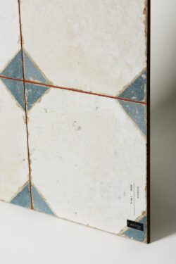 Kafelki szachownica - Peronda Fs YARD BLUE 45x45 cm. Kwadratowe, hiszpańskie płytki na podłogę z geometrycznym wzorem - szachownica w kolorze biało, niebieskim