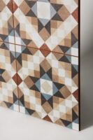 Płytka podłogowa patchwork - Peronda FS CHESTER 45x45 cm. Hiszpańska płytka, wielokolorowa z geometrycznym wzorem do salonu, kuchni.