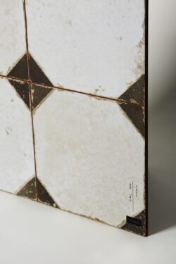 Płytki czarno białe - Peronda FS Yard black 45x45 cm. Postarzane płytki podłogowe ze wzorem szachownicy w kolorze biało - czarnym