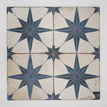 Płytki gwiazdy niebieskie - Peronda Fs STAR BLUE 45x45 cm. Hiszpańskie płytki patchworkowe z matową powierzchnią i sztucznymi spoinami.
