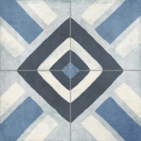 Płytki we wzory geometryczne, twarz 1 - Peronda FS Sena Blue 45,2x45,2 cm