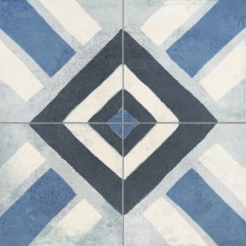 Płytki we wzory geometryczne, twarz 3 - Peronda FS Sena Blue 45,2x45,2 cm