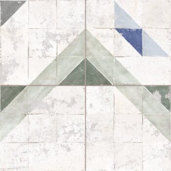 Płytki wzór geometryczny - Peronda FS MARAIS 45x45. Kolorowa płytka typu patchwork na podłogę z geometrycznymi wzorami.