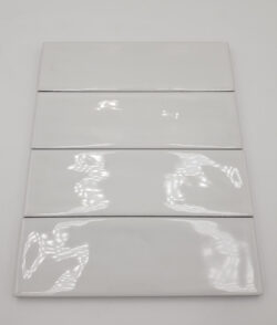 Białe, małe kafelki, połysk - Harmony Glint White 5x15cm