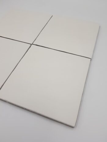 Białe, matowe kafelki kwadrat - Peronda Harmony TANGER PLAIN 12,3x12,3 cm