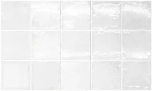 Equipe Altea White 10x10 cm białe płytki kwadratowe ściana