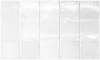Equipe Altea White 10x10 cm białe płytki kwadratowe ściana
