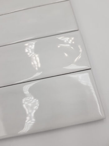 Harmony Glint White 5x15 - Małe białe płytki