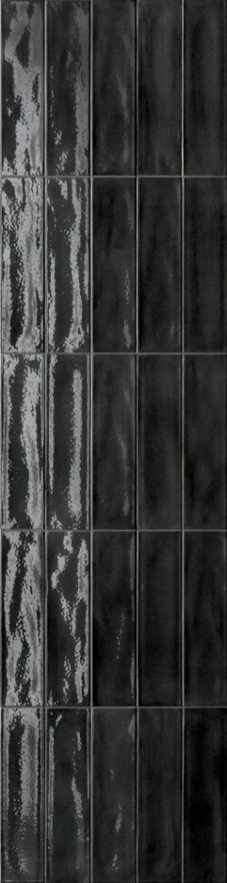 Czarne płytki na ścianę Marca Corona Multiforme Ossidiana 7,5x30 cm I854