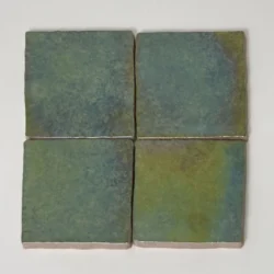 Kwadratowe szmaragdowe płytki holograficzne ścienne Life Ceramica JOY Emerald 10X10