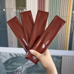 Płytka gresowa cegiełka ciepły brąz 3d CERASARDA Porto Rotondo Corallo 6X25. Kafelki na ścianę.
