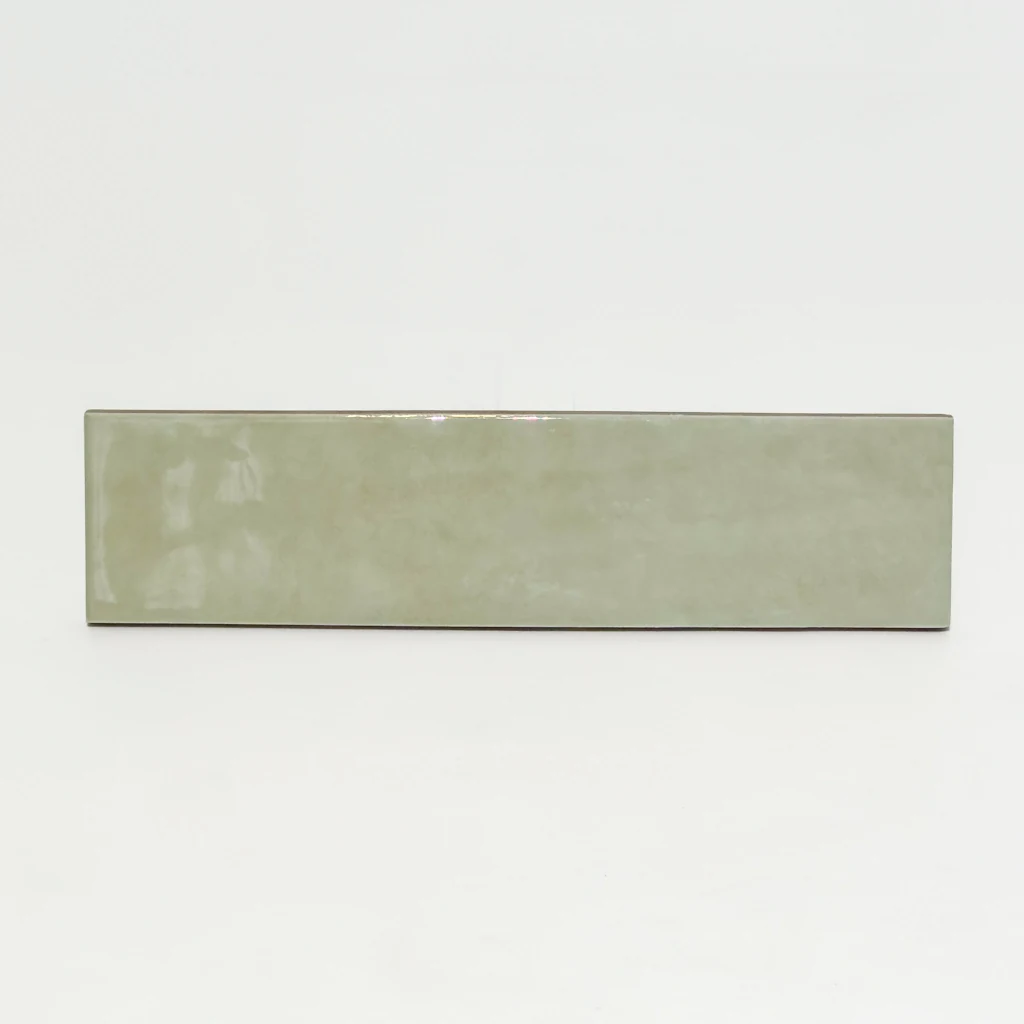 Płytki cegiełki miętowe Harmony Samira Mint 6x24,6. Błyszczące kafelki do łazienki lub kuchni.