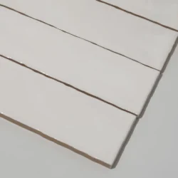 Płytki ścienne białe cegiełki błyszczące Vilar Albaro Rural Blanco 7,5x30. Kafelki z efektem rzemieślniczym.