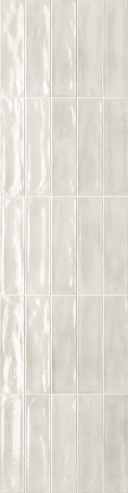 Białe płytki cegiełka ścienne Marca Corona Multiforme Talco 7,5x30 cm I852